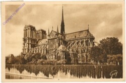 ak200202 Paris, Abside de la Cathedrale Notre-Dame