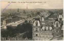 Paris, Vue des Sept Ponts prise de Saint-Gervais