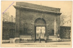 Paris, Institution Nationale des Sourds-Muets - Entree Principale