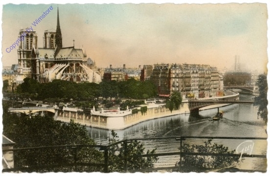 ak200234 Paris, L'ile de la Cite vue d'amont