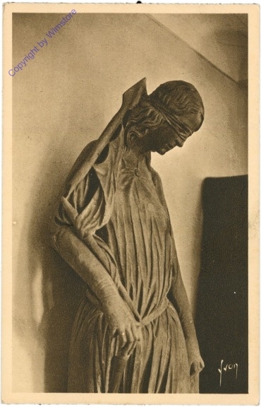 Strassburg, La Cathedrale, Statue La Cynagogue