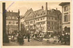 ak200352 Freiburg i.Br., Marktscene