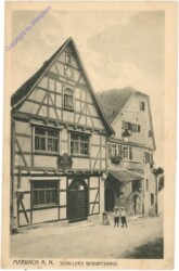 Marbach a. N., Schillers Geburtshaus