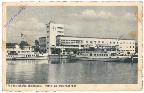 Friedrichshafen, Partie am Hafenbahnhof