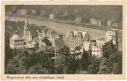 Heidelberg, Morgensonne über dem Heidelberger Schloß