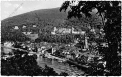 ak200400 Heidelberg, Blick vom Philosophenweg