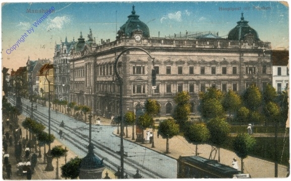 ak200428 Mannheim, Hauptpost