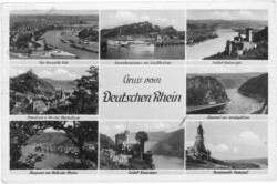 ak200464 Rhein, Gruss vom Deutschen Rhein - Multiansicht