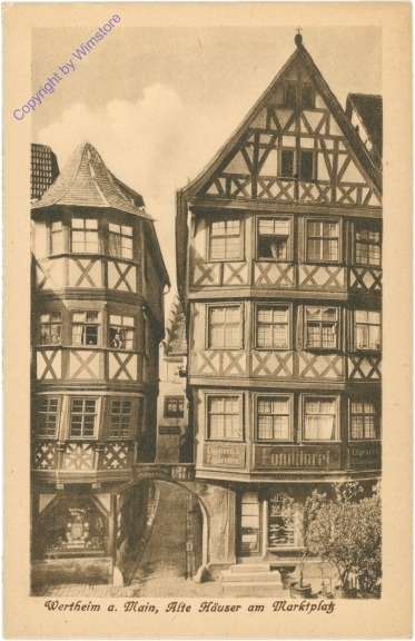 Wertheim a. Main, Alte Häuser am Marktplatz