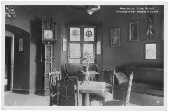 ak200538 Meersburg, Altes Schloss, Arbeitszimmer Droste Hülshof