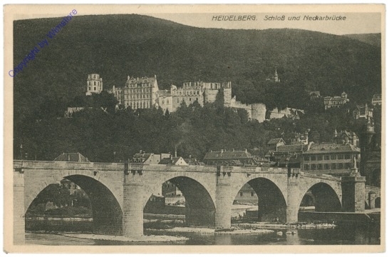 Heidelberg, Schloß ud Neckarbrücke