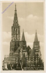 Ulm, Ostansicht des Münster