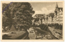 ak200604 Tübingen, Neckaransicht mit Platanenallee
