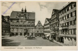 ak200606 Tübingen, Marktplatz mit Rathaus