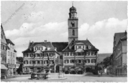 Bad Mergentheim, Marktplatz und Stadtpfarrkirche