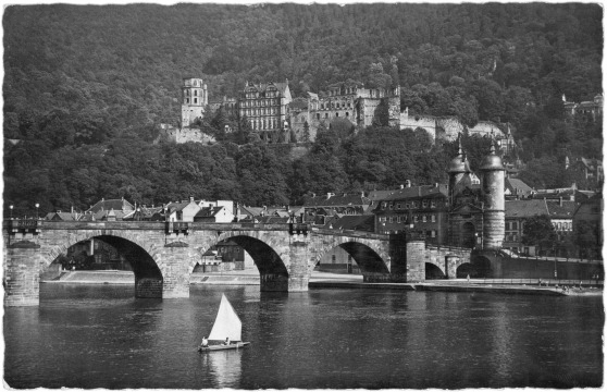 Heidelberg, Alte Neckarbrücke und Schloss