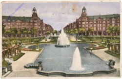 Mannheim, Friedrichsplatz, Blick nach Augusta-Anlage