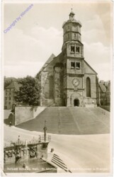 Schwäbisch Hall, Solbad, St. Michaelskirche, Marktbunnen und Pranger