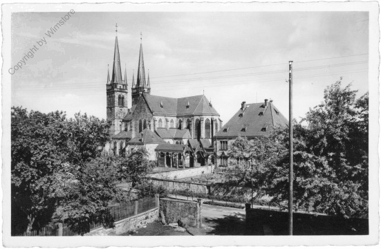 ak200687 Ottersweier, Kirche und Pfarrhaus