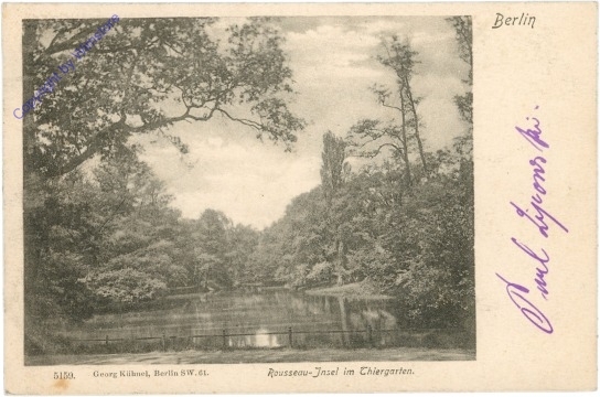 Berlin, Rousseau-Insel im Thiergarten