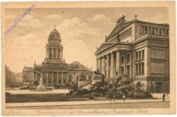 Berlin, Gendarmenmarkt mit Schauspielhaus und französische Kirche