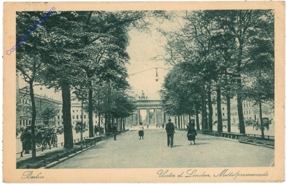 ak200721 Berlin, Unter den Linden, Mittelpromenade