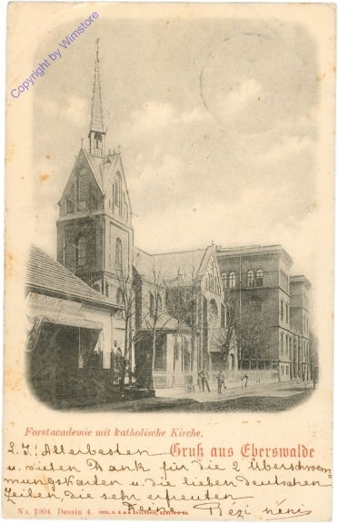 Eberswalde, Forstakademie mit katholischer Kirche