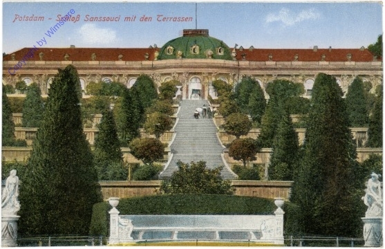 Potsdam, Schloss Sanssouci mit den Terrassen