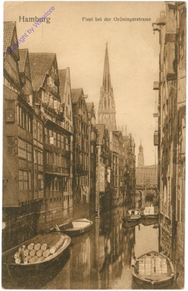 Hamburg, Fleet bei der Gröningerstrasse