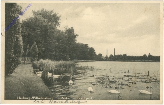 Hamburg, Harburg-Wilhelmsburg, Partie im Stadtpark