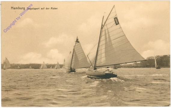 Hamburg, Segelsport au der Alster