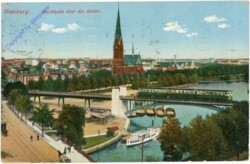 Hamburg, Hochbahn über die Alster