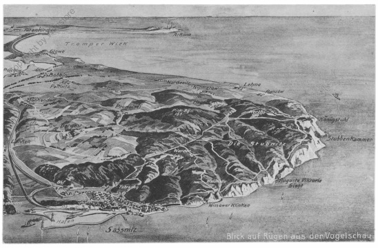 ak201059 Insel Rügen, Blick auf Rügen aus der Vogelschau