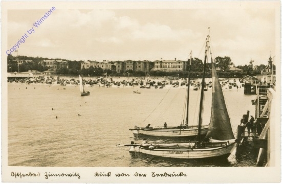 ak201070 Ostseebad Zinnowitz, Blick von der Brücke