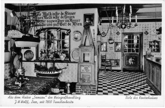 Leer, Aus dem Hause "Samson" der Weingroßhandlung J.W. Wolff