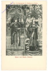 Goslar, Rathaus, Kaiseer und Sibylla Chimeria