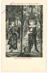 Goslar, Rathaus, Kaiser und Sibylla Erythrea