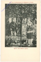 Goslar, Rathaus, Kaiser und Sibylla Lybica