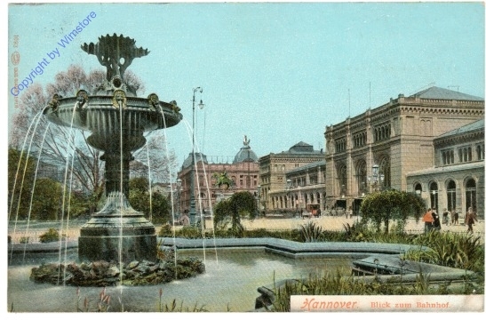 Hannover, Blick zum Bahnhof