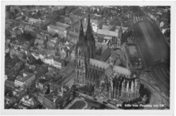 ak201171 Köln, vom Flugzeug aus