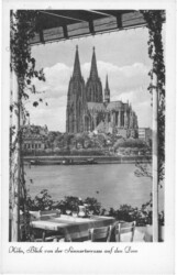 Köln, Blick von der Sünnerterrasse auf den Dom