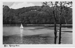 Essen, Baldeneysee mit Blick auf die "Schwarze Lene"