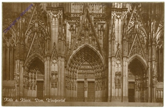 ak201254 Köln, Dom, Westportal