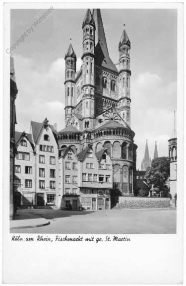 Köln, Fischmarkt mit St. Martin