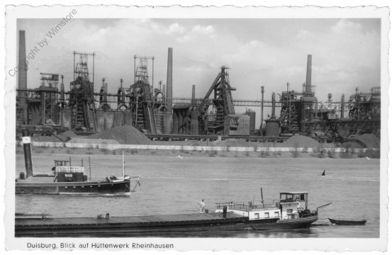 Duisburg, Blick auf Hüttenwerk Rheinhausen