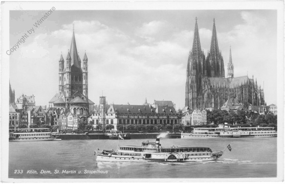 Köln, Dom, St. Martin u. Stapelhaus