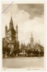 ak201361 Köln, St. Martin und Stapelhaus
