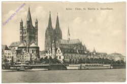 ak201371 Köln, Dom, St. Martin u. Stapelhaus