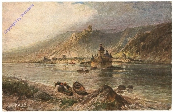 Kaub, Burg Gutenfels und Pfalz