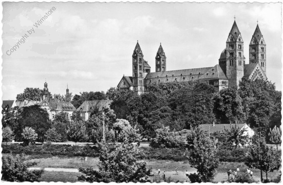 ak201401 Speyer am Rhein, Blick zum Dom
